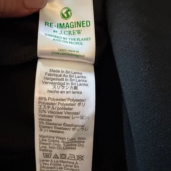 NWOT Women’s JCrew Slim Cropped Ruby Pant in stretch twill - Picture 6 of 10